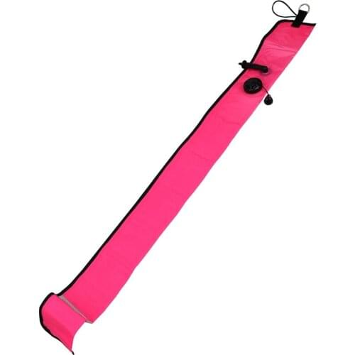 1M Scuba Diving Inflatable SMB Surface Signal Marker Buoy Visibility Float Signal Tube Sausage