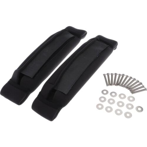 1 Pair Foot Straps Kiteboard Kitesurfing Surf Board Replacement Black