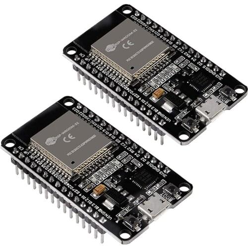 2 Pack ESP32 ESP-32S Development Board 2.4GHz Dual-Mode WiFi + Bluetooth Dual Cores Microcontroller Processor Integrated