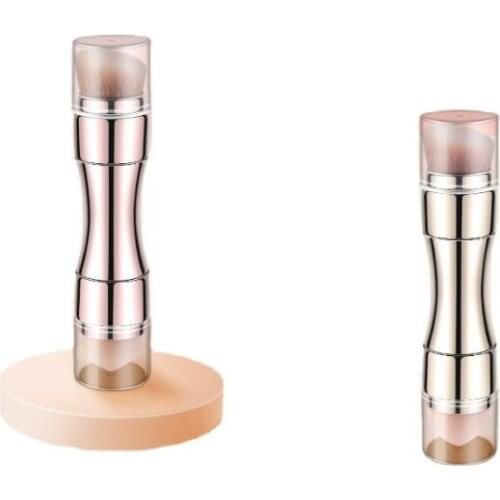 20Pcs/Lot Telescopic Metallic 4-In-1 Multifunctional Makeup Brush Sponge Head Blush Portable Cosmetic Tool HA2461