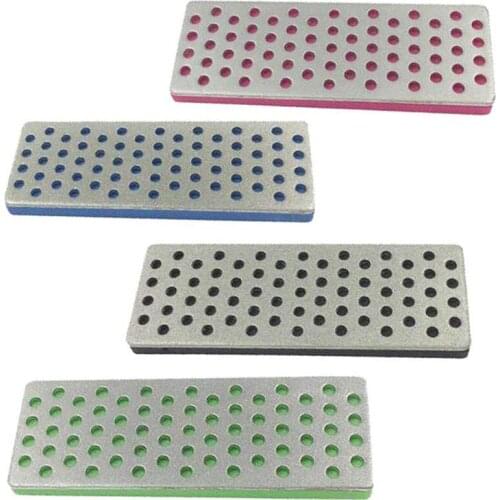 4pcs/Set Sharper Holder Diamond Knife Sharpening Stone Ice Skates Knife Sharpening Stone Grit Angle Guide Fixed Silicone Base
