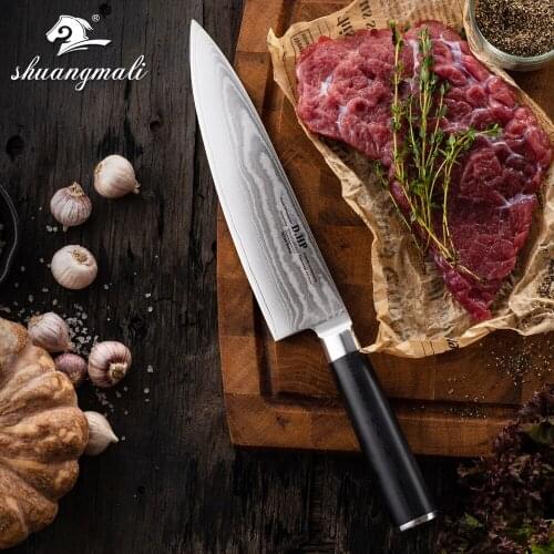 8 inch Damascus Chef Knife High Quality Knives 67 Layer Steel Knifes Professional Home Kitchen Cleaver G10 Handle Cook Tool