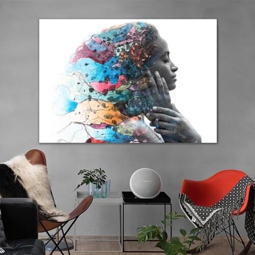 Africa Wall Art Picture Decoration Salon Portrait Canvas Painting Cuadros Home Decor Poster and Prints no Frame Shopify Dropship