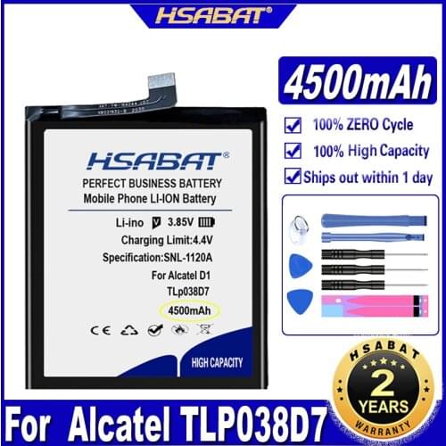 HSABAT TLp038D7 4500mAh Battery for Alcatel Batteries