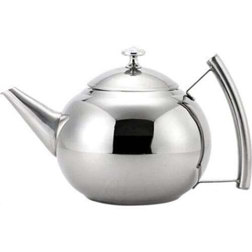 1L Stainless Steel Teapot with Tea Infuser Filter Oolong Kettle Metal Tea Coffee Pot Induction Cooker Gas Stove Kettle