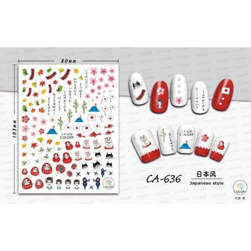 CA636-667 Japanese cartoon nail art sticker