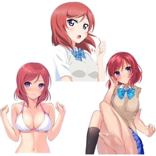Fuzhen Boutique Decals Exterior Accessories Anime Girl Nishikino.Maki LOVE LIVE Car Windshield Sticker Road Bike Decal