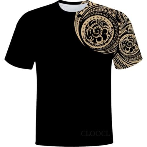 T-shirt The most popular Olenesian style 3D printing mens T-shirt Harajuku summer casual short-sleeved top unisex