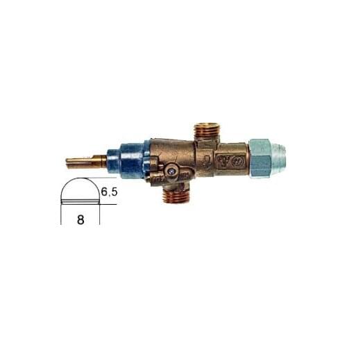 BERTOS gas tap PEL type 20S gas inlet M16x1.5 (tube 10mm) PEL 7989B-3