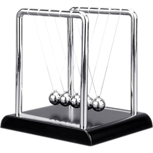 J60B Science Kits & Toy Newton’s Cradle Ball Interactive Emotional Smooth Toy Anxiety Relief Toy Office Desk Toy for therapy