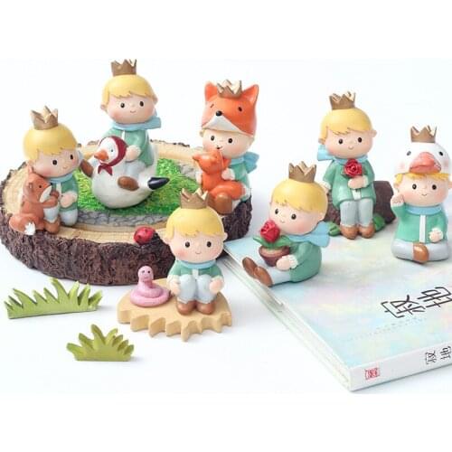 Creative zakka card ventilation Lovely Little Prince Children Kid Birthday Cake Decoration Party Gifts