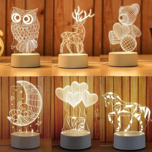 Creative Cartoon led Lights Bedroom European Flexible Birthday Gifts Led Lamps Moderne Table Lamps For Living Room