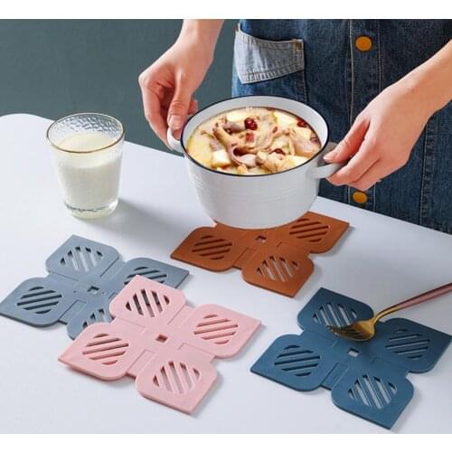 Creative Coaster Hollow Heat Resistant Waterproof Flower Shape Insulation Cup Pad for Home Tableware water coaster for Home