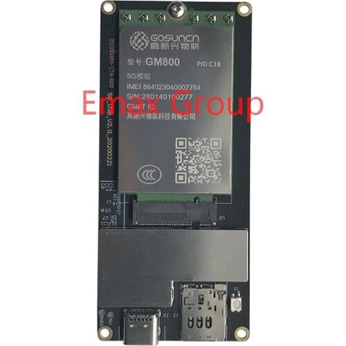 Gosuncn GM800 CIB M.2 5G module with type c to m.2 adapter Qualcomm SDX55 chip MIMO Sub-6G & mmWave LTE cat 22