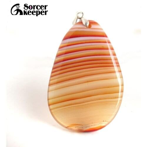 Natural Red Agates Pendants Charms Necklaces Womens Crystal Slice Brazil Healing Reiki Stone Beads for Jewelry Making BC067