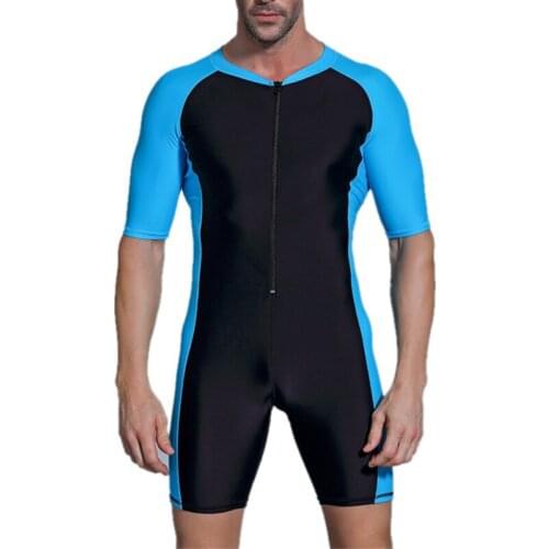 Neoprene Wetsuit Men Keep Warm Swimming Scuba Diving Bathing Suit Short Sleeve Triathlon Wetsuit for Surf Snorkeling