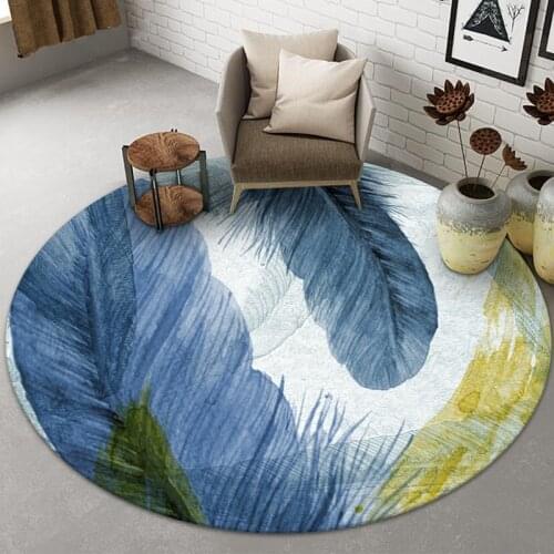 New Nordic Rugs Living Room Bed Room Decor Round Large Area Non-slip Wear-resisting Modern Simple Fashion Home Carpets