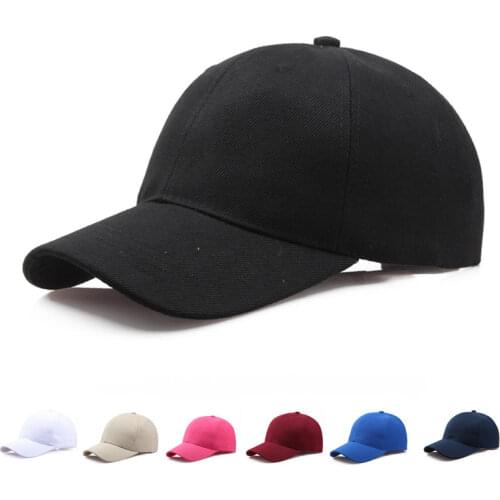 Black Cap Solid Color Baseball Cap Snapback Caps Hats Fitted Casual Hats For Men Women Unisex