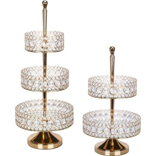 Wholesale 2&3 tiers Modern Cake Stands Round Cake Stand Cupcake Stands for Baby Shower, Wedding Birthday Party Celebration