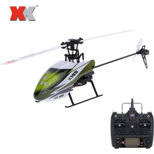 Original XK Falcon K100 RC Helicopter 6CH 3D 6G System RTF RC Helicopter 120m Remote Control Distance RC Helicopter Toy for Kids