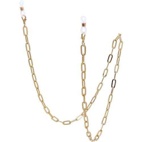 Simple Silver Color Reading Glasses Chain Mask Chain Necklace for Women Sunglasses Neck Lanyard Eyewear Straps Accessories