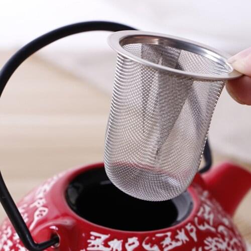 Stainless Steel Mesh Tea Infuser Safe Density Reusable Tea Strainer Teapot Tea Leaf Spice Filter Herb Tea Tool Kitchen Accessory