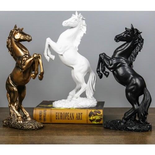 Resin Crafts Horse Statue Home Decoration Accessories Ornaments Statue&Sculpture Window Display Gift Horse Ornaments Decoration