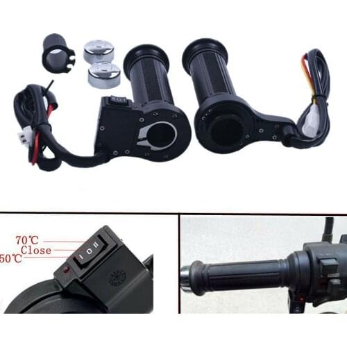 1Pair 12V Motorcycle handlebar Electric Hot Heated Grips Handle Handlebar Warmer Manillar Universal Motorbike Heating Handle