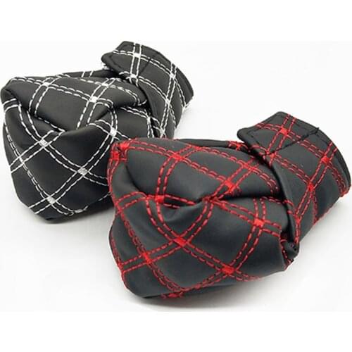 2 in 1 set of car artificial leather shift knob cover handbrake cover cover for Suzuki SX4 SWIFT Alto Liane Grand Vitara Jimny S