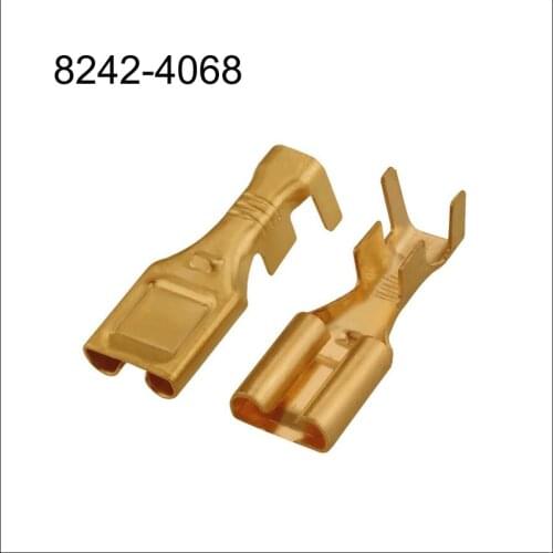 500PCS 8242-4068 DJ625-7.8*0.8A/B/C auto Harness terminal car male female cable housing Connector automotive plug Copper needle