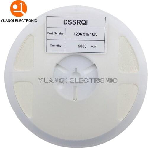 5000pcs 1206 5% SMD resistor 0R ~ 10M 1/4W 0 1 10 100 150 220 330 470 ohm 1K 2K 2.2K 4.7K 10K 100K 1R 10R 100R 150R 220R 330R 1M