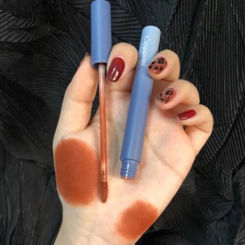 6 Colors Chestnut Velvet Matte Liquid Lipstick Lip Gloss Long Lasting Waterproof Lipstick Women Red Lip Tint Cosmetic TSLM1