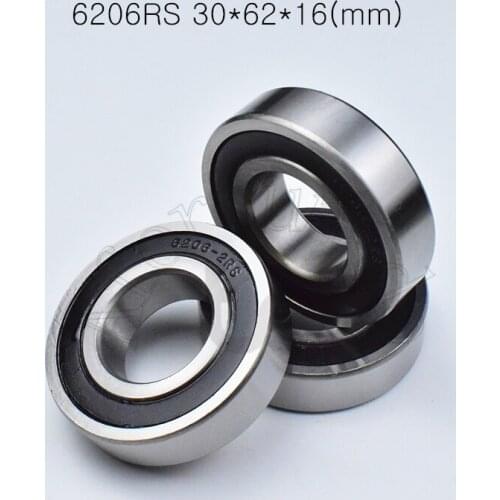 6206RS 30*62*16(mm) 1Piece bearings ABEC-5 rubber sealing bearings 6206 6206Z chrome steel deep groove bearing