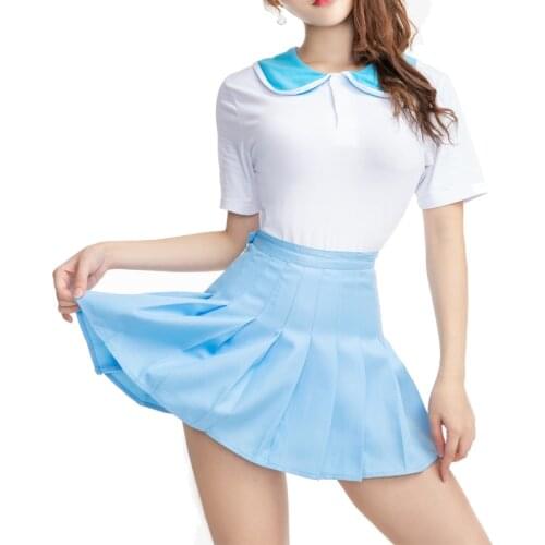 ABDL Adult Baby Onesie 2PCS Diaper Love ABDL Snap Crotch Cotton Adult Baby Girl Romper Pleated Skirt Set