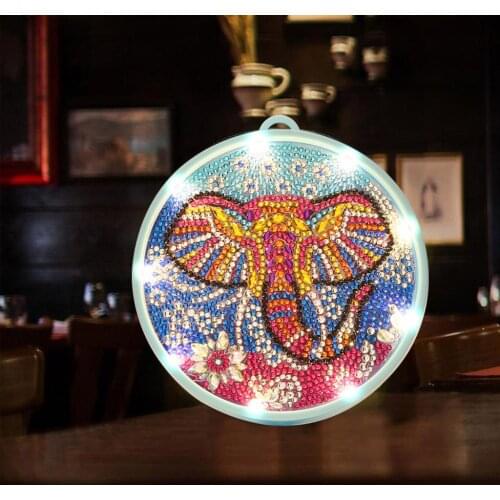 Diamond Painting LED Night Light Cross Stitch Lamp DIY Special Shaped Lights Bedroom Livingroom New Year Xmas Decoration Gift