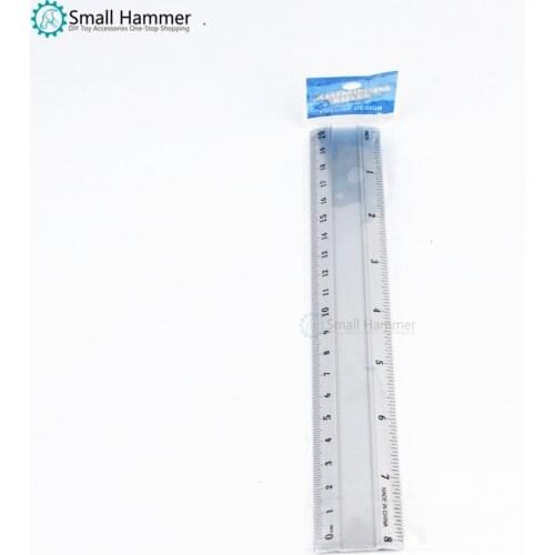 SN537 Creative aluminum stationery ruler student drawing cut 20cm ruler