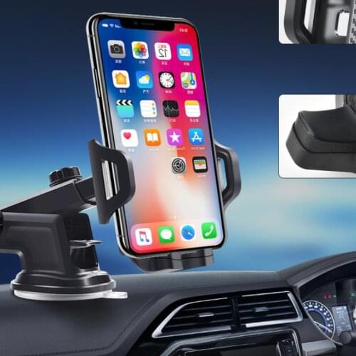Car Phones Tablets Holder For Samsung Honor IPAD pro air mini 1234 7 8 GPS 360Degree Adjustable Mobile Suction Cup Bracket Stand