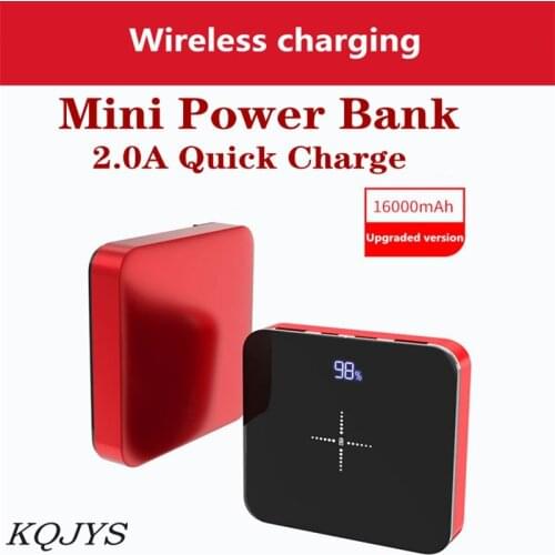 Mini Portable 16000mAh Power Bank Full Screen Digital Display Fast Charging External Battery For iPhone Samsung Xiaomi Powerbank