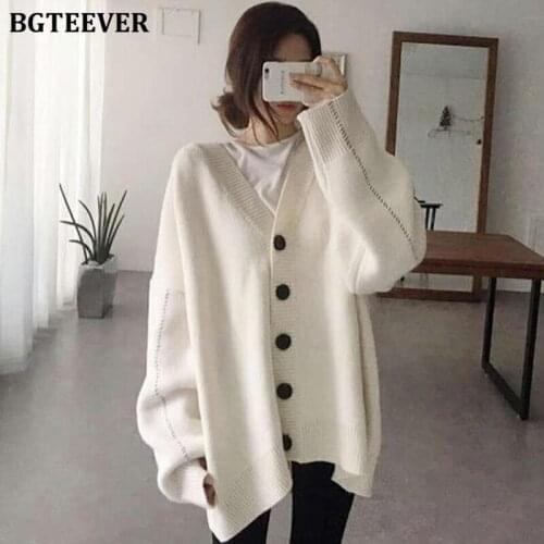 Женские теплые кардиганы BGTEEVER China At AliExpress