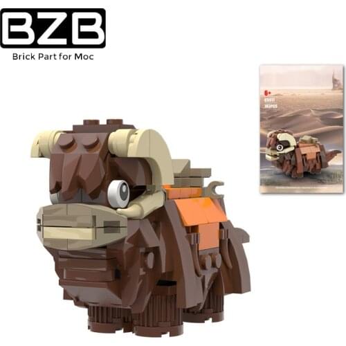 BZB MOC Planetary Series Beast Animal Model 56873 Banthas Building Block Decoration Kids DIY Toys Christmas Brithday Gifts