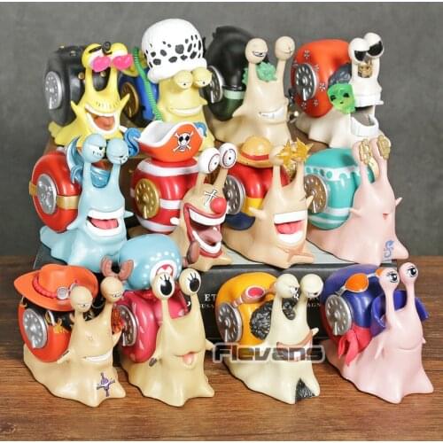 Den Den Mushi Telephone Sanji Law Zoro Brook Buggy Franky Luffy Nami Usopp Chopper Ace Robin Figures Toys Set