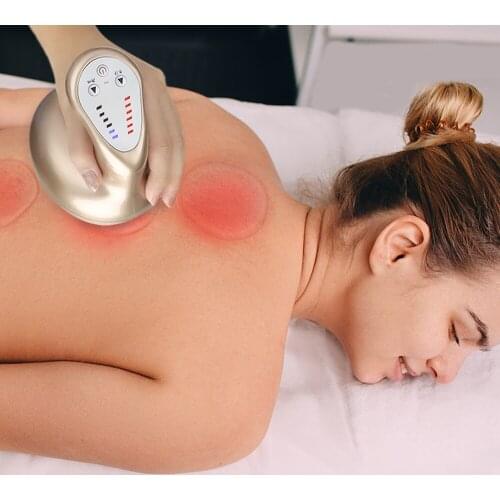 Electric Cupping Massager Guasha Scraping Device Vacuum Suction Cups Apparatus Meridian Fat Burning Body Slimming Physiotherapy