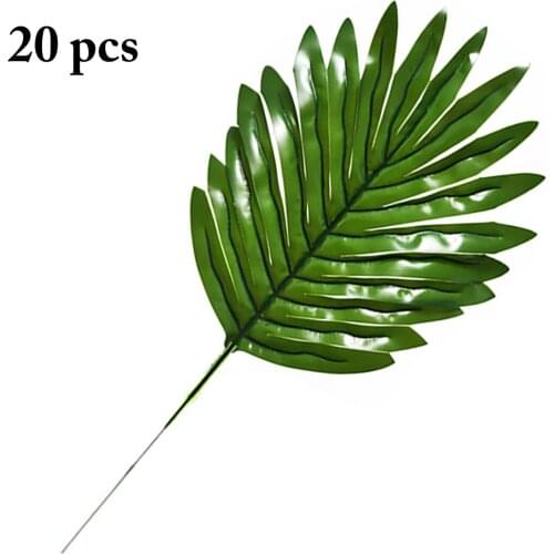 20pcs Artificial Leaf Tropical Palm Leaves Simulation Leaf For Party Decorations DIY Home Garden Decoration Photo Props