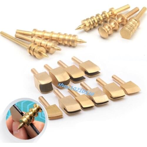 Leather Electric Brass Solder Soldering Iron Tip To Burn Leather Craft Press Edge Pyrography Tools