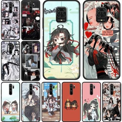 Mo Dao Zu Shi Fashion Silicone Phone Case For Redmi K40 Note 9S 9 Prime 8 Pro Max 10 7 7A 9A 9C Back Cover Fundas Capa