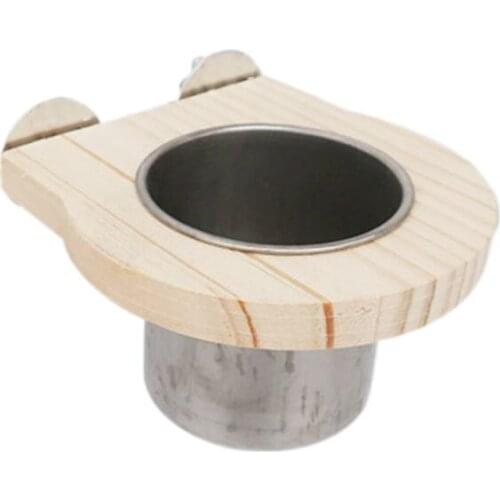 Natural Wooden Bird Table Perch Stands with Base Cage Playgym Parrot Training Feet Claw Grinding Bite Chew Toys