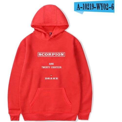 Classic Novelty Rapper Drake Scorpion Hip Hop Hoodies Print Spring/Autumn Men/women Long Sleeve Classic Pullovers New Album