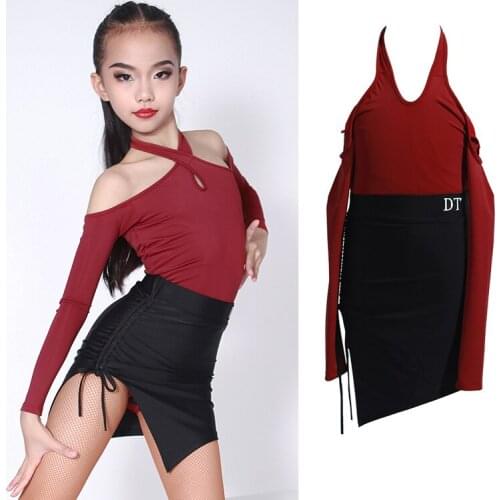 Latin Dancing Clothes For Girls Ballroom Practice Wear Designer Clothes Stage Costume Cha Cha Dancer Outfit Tap Dancewear JL3054
