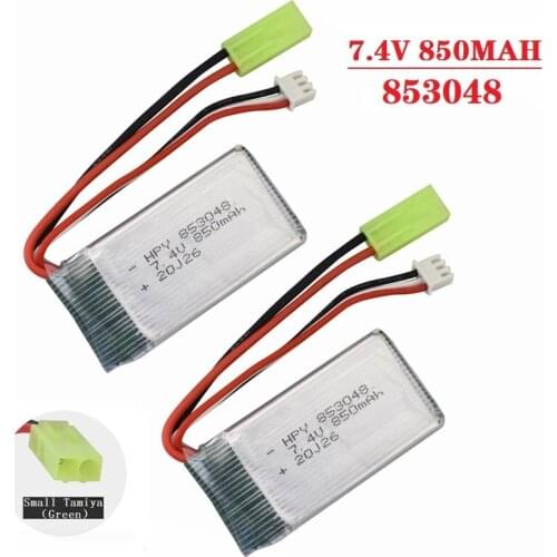 Original 7.4V 850mah Lipo battery for 9300 9301E 9302E 9303E 9034E 9305E 2.4G 1:18 Remote Control 4WD High-speed Off-road RC Car