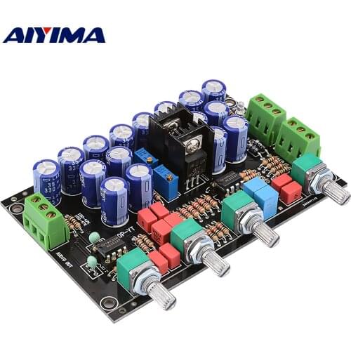 AIYIMA Hifi Preamp Tone Board NE5532 OP AMP Tone Preamplifier Volume Control DIY For Power Amplifiers Audio Board Dual AC12V-22V